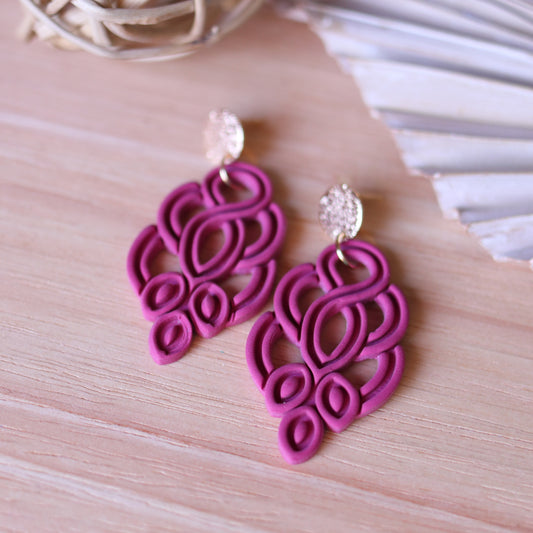 Orecchini Agadir Magenta