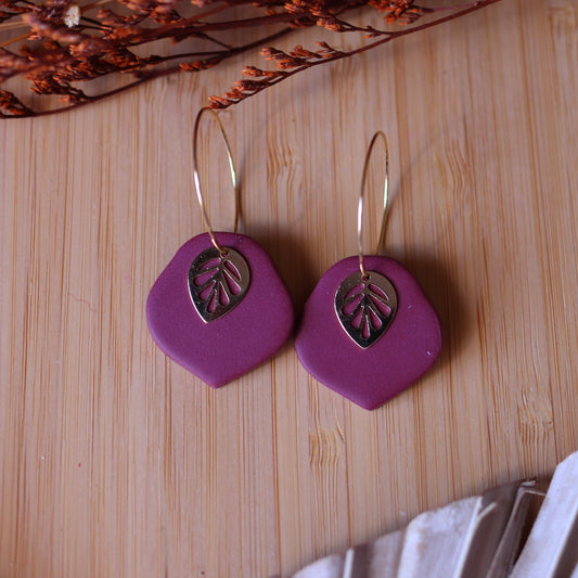 Orecchini Dafne Velluto (Borgogna)