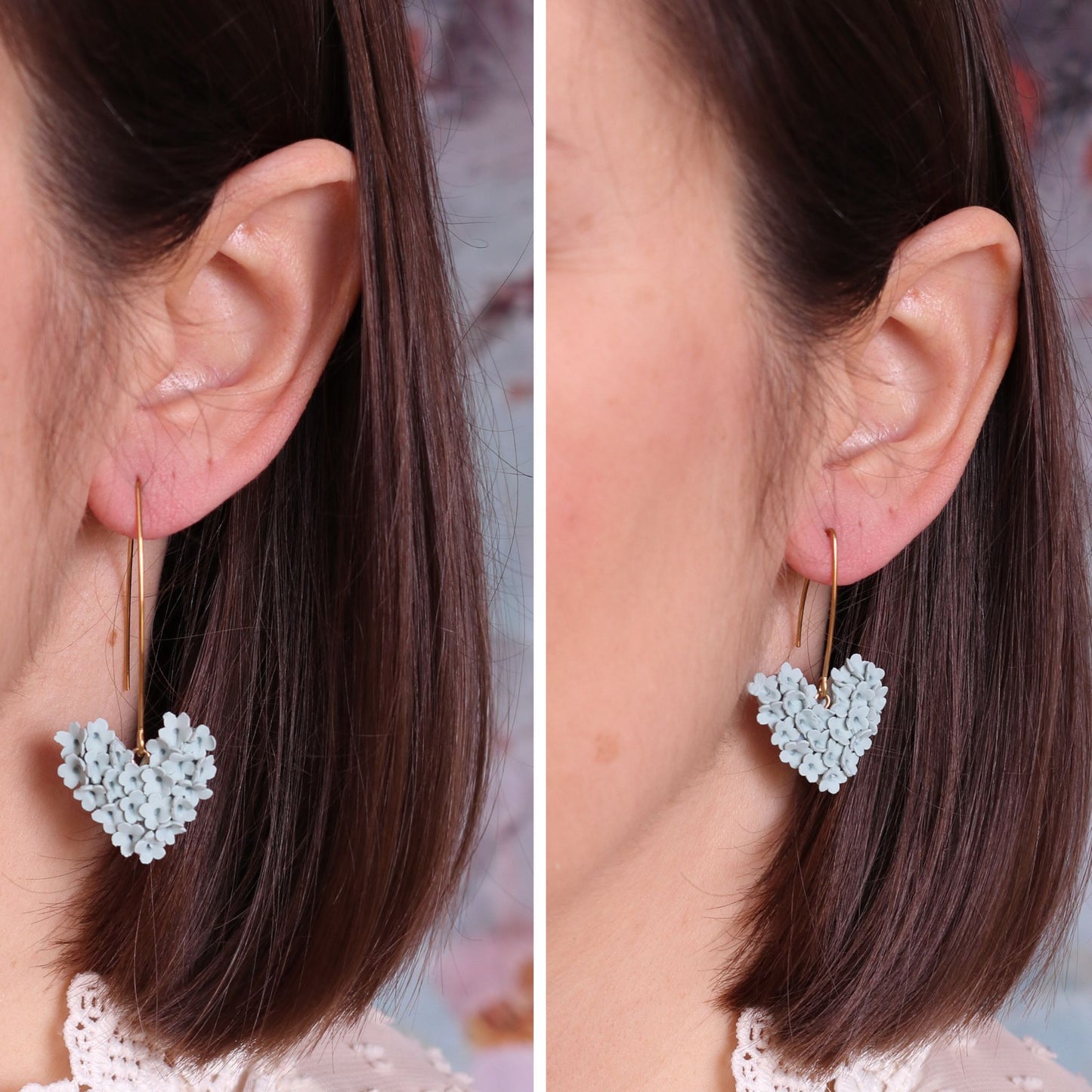 Cuore "Tappeto Fiorito" - Bianco Lana