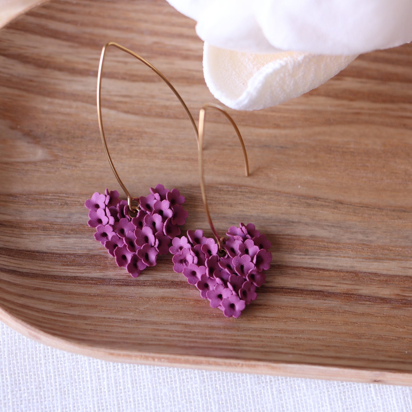 Cuore "Tappeto Fiorito" - Magenta