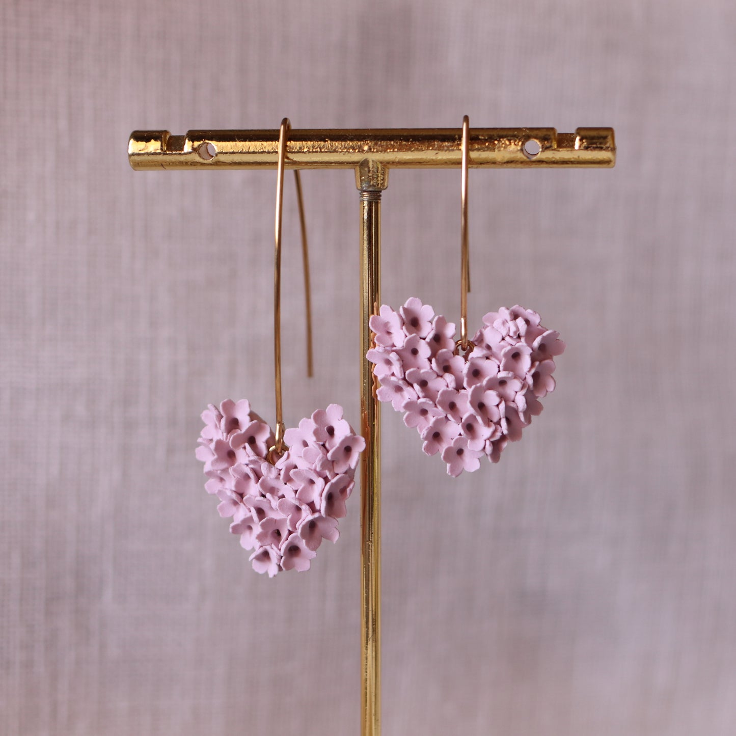 Cuore "Tappeto Fiorito" - Onice Rosa