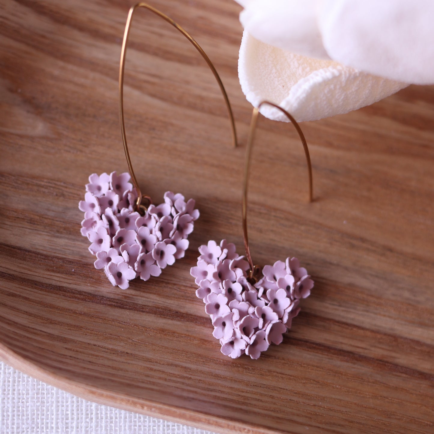 Cuore "Tappeto Fiorito" - Onice Rosa
