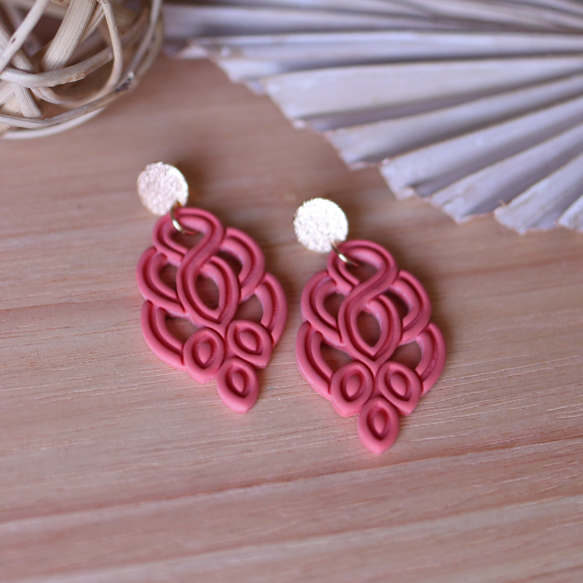 Orecchini Agadir Corallo
