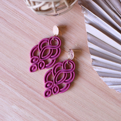 Orecchini Agadir Magenta