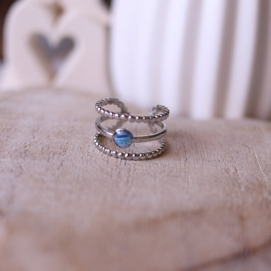 Anello Blu-Azzurro fascia