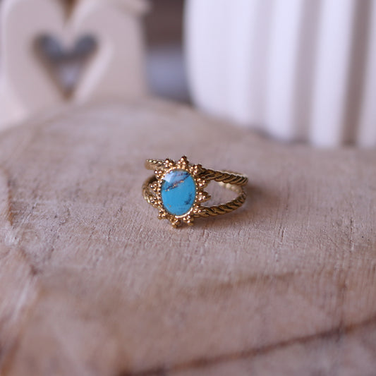 Anello Effetto Turchese sole