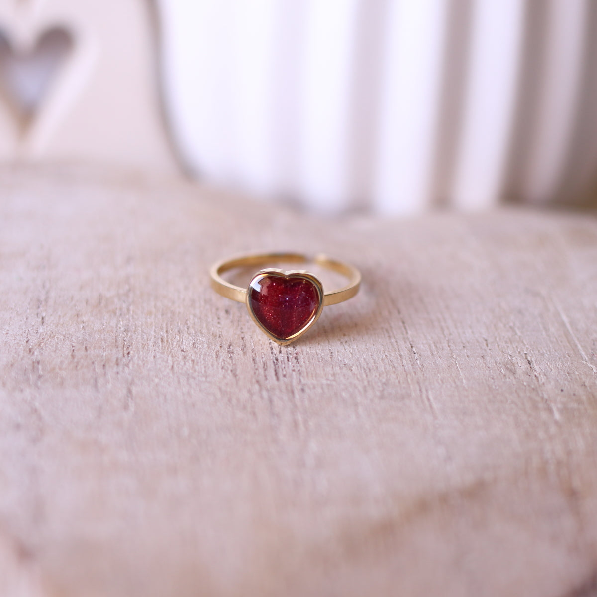 Anello Rosso cuore