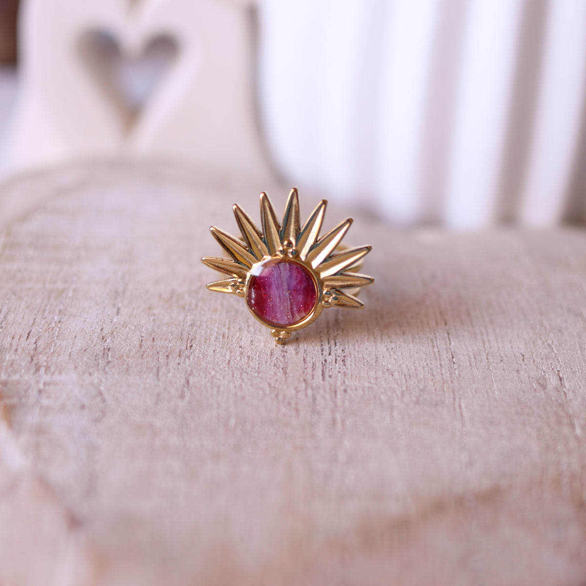 Anello Rosso Sole