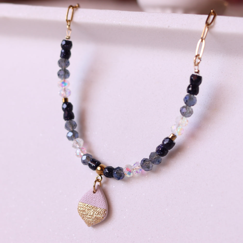 Collana Armonia Blu e Azzurro con Ciondolo