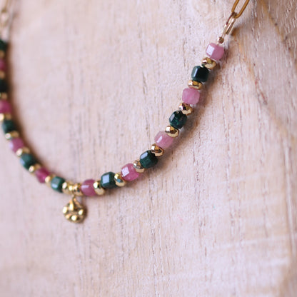 Collana Armonia Malachite e Tormalina