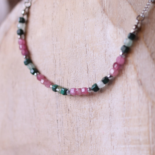 Collana Armonia Malachite, Avventurina e Tormalina