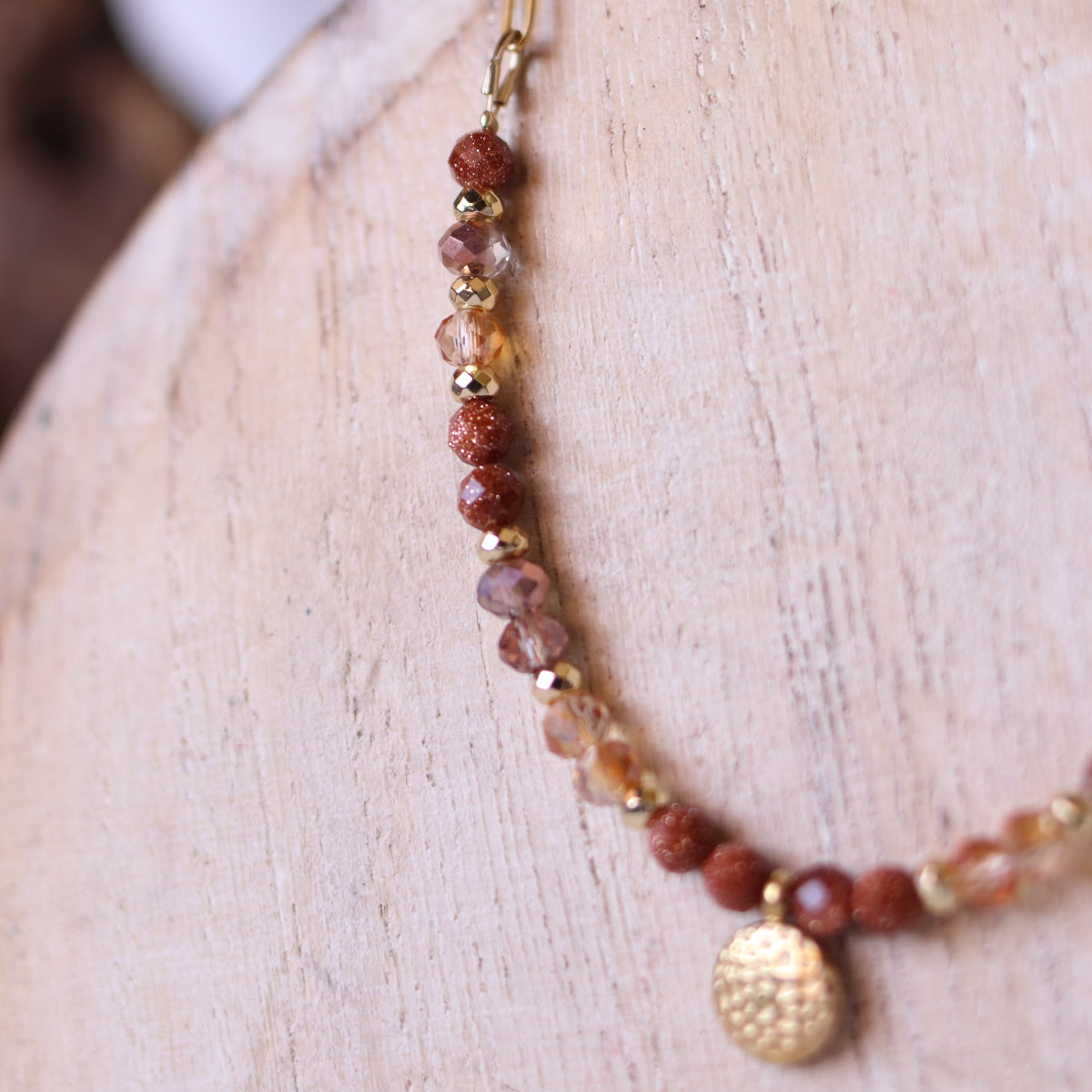Collana Armonia Pietra del Sole e Cristalli
