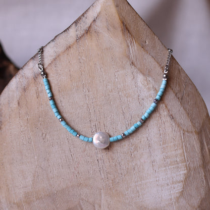 Collana Armonia Turchese e Perla
