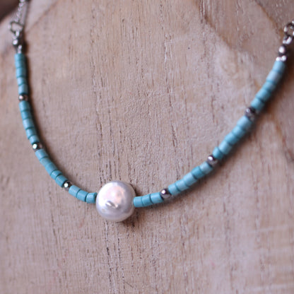 Collana Armonia Turchese e Perla