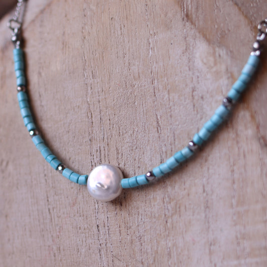 Collana Armonia Turchese e Perla