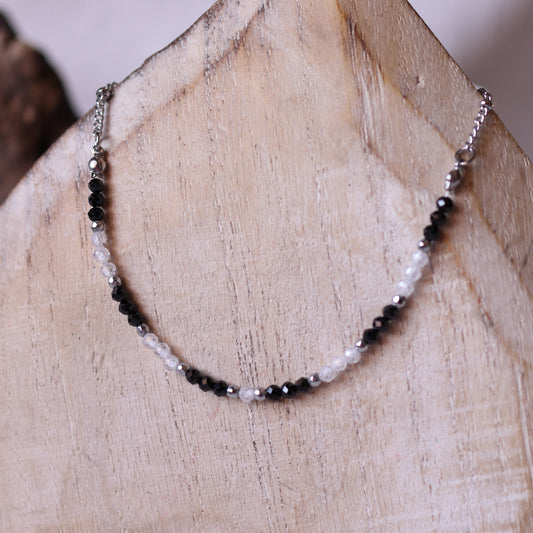 Collana Armonia Zirconi Bianco e Nero