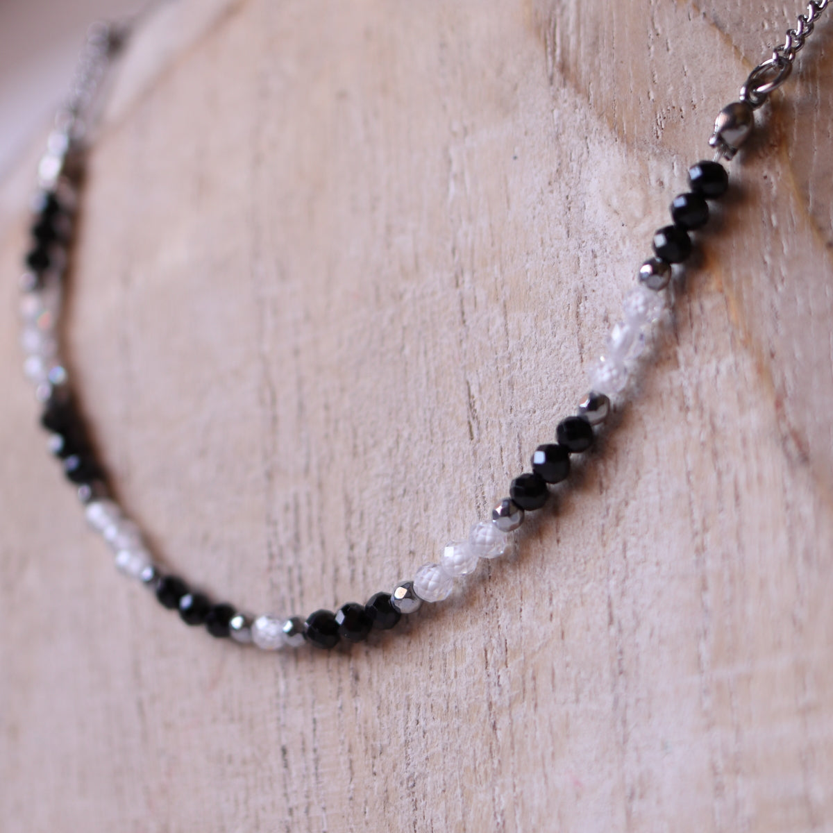 Collana Armonia Zirconi Bianco e Nero