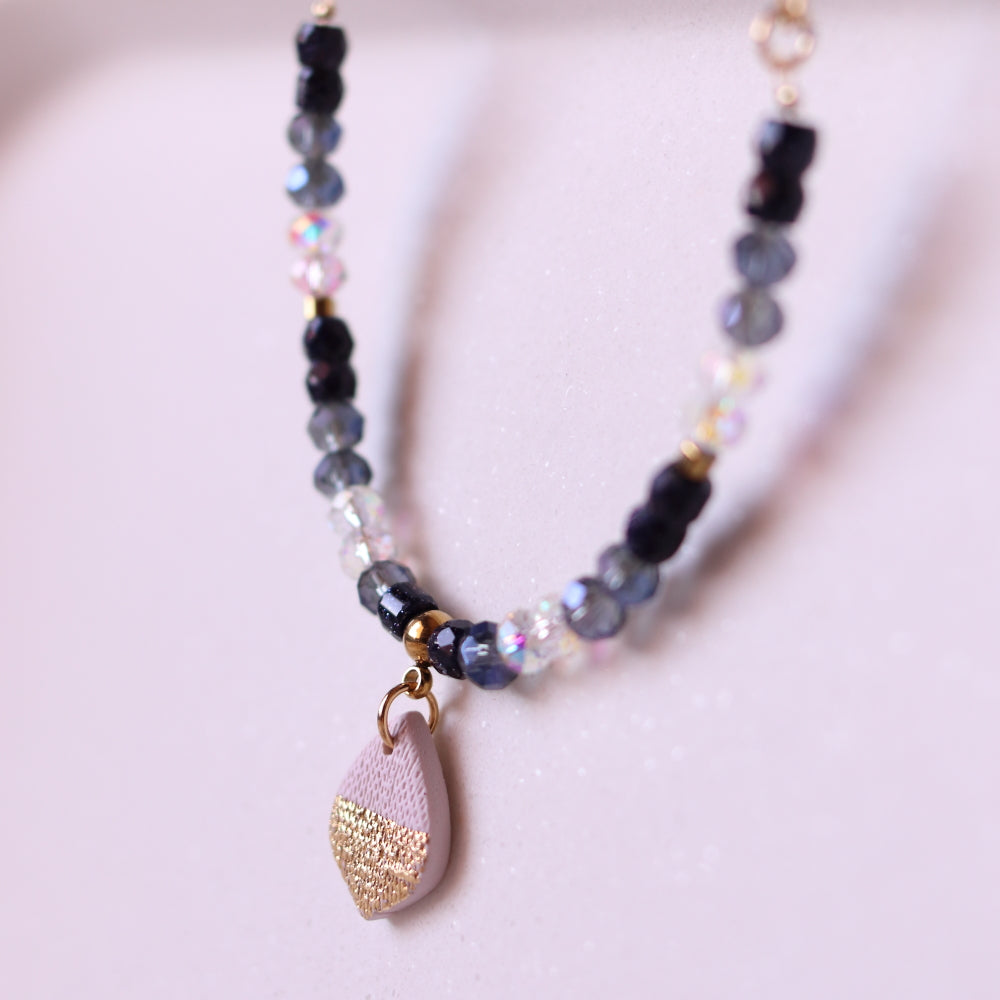 Collana Armonia Blu e Azzurro con Ciondolo