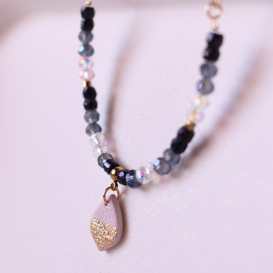 Collana Armonia Blu e Azzurro con Ciondolo