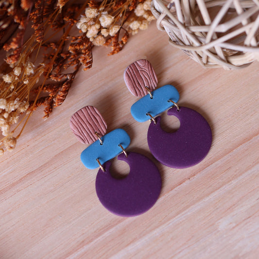 Orecchini Bali Turchese Uva