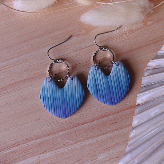 Orecchini Bargello Blu Azzurro petalo