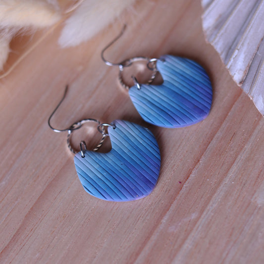 Orecchini Bargello Blu Azzurro petalo