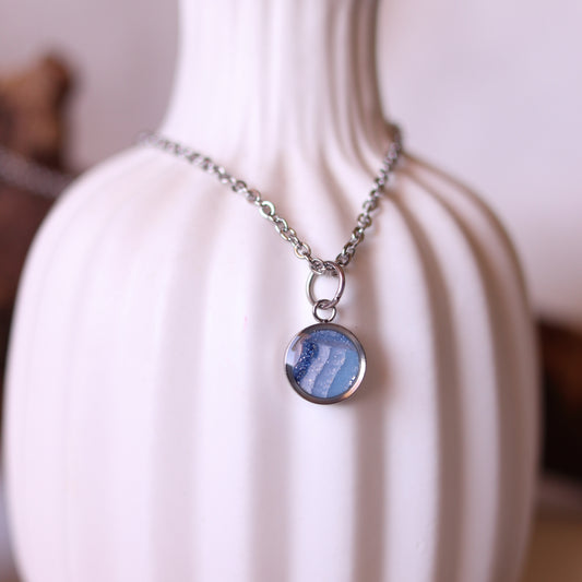 Collana Blu Sfumato tondo piccolo