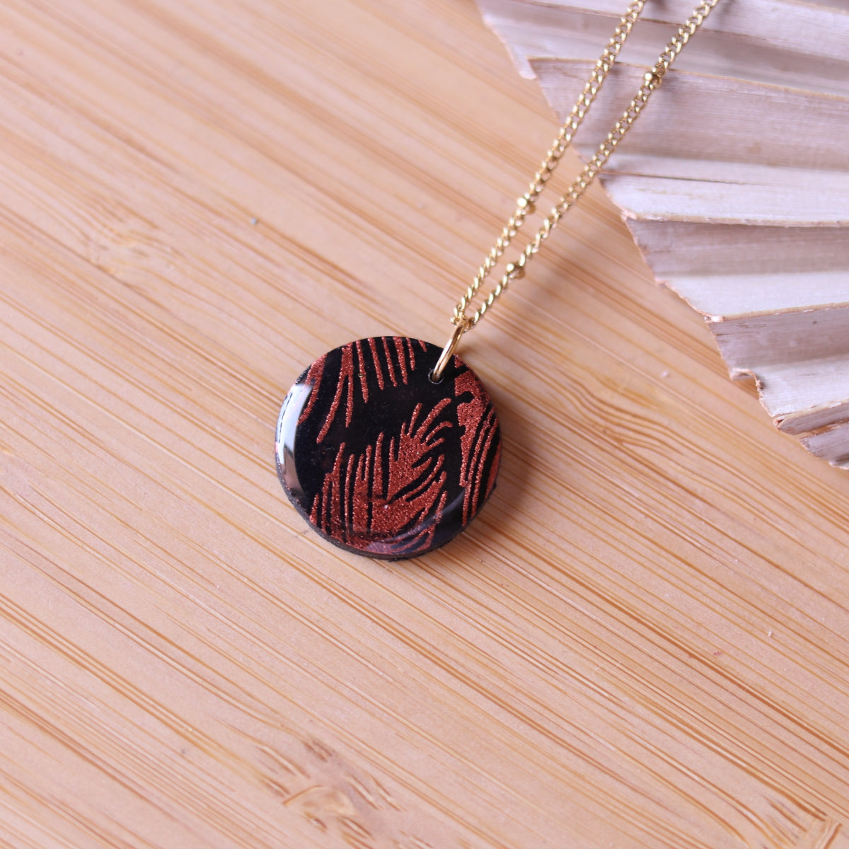 Collana Nero e Bronzo