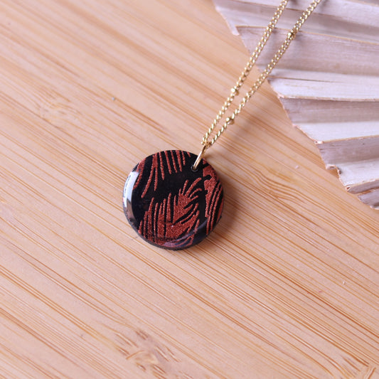 Collana Nero e Bronzo