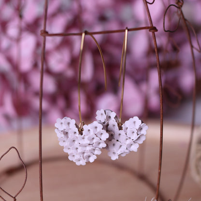 Cuore Fiorito Bianco Lana