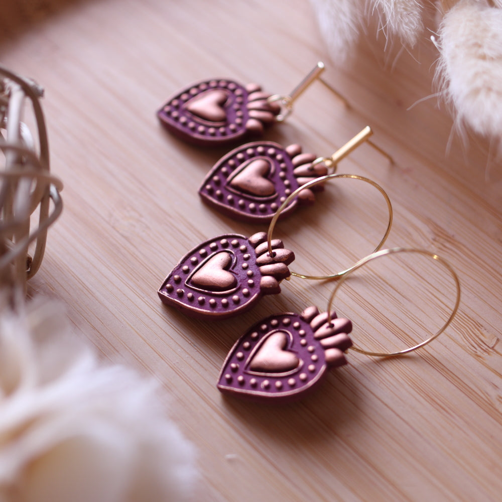 Orecchini Cuore Sacro