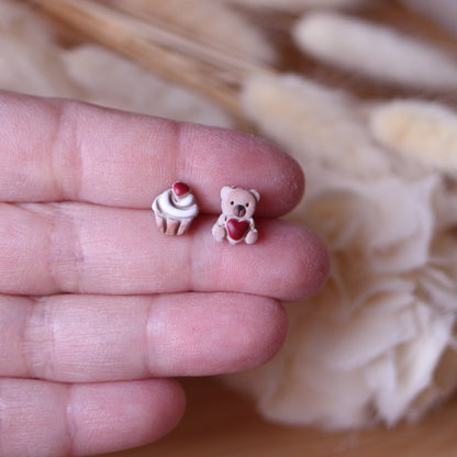 Orecchini Orsetto e Cupcake Lobo