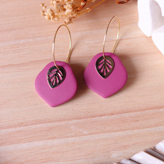 Orecchini Dafne Magenta