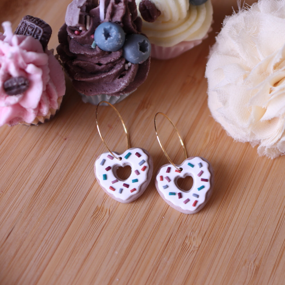 Orecchini Biscotto a Cuore