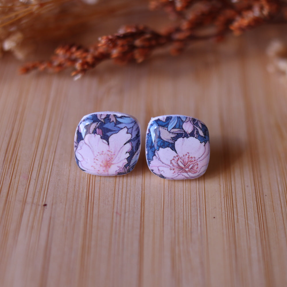 Orecchini fiori d'Autunno Lobo Blu