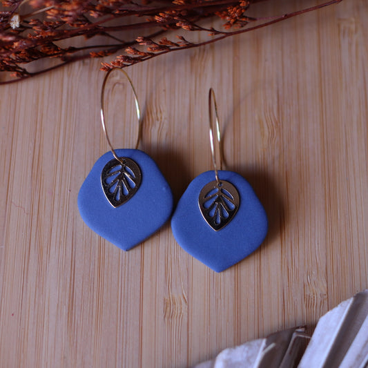 Orecchini Dafne Blu Mirtillo