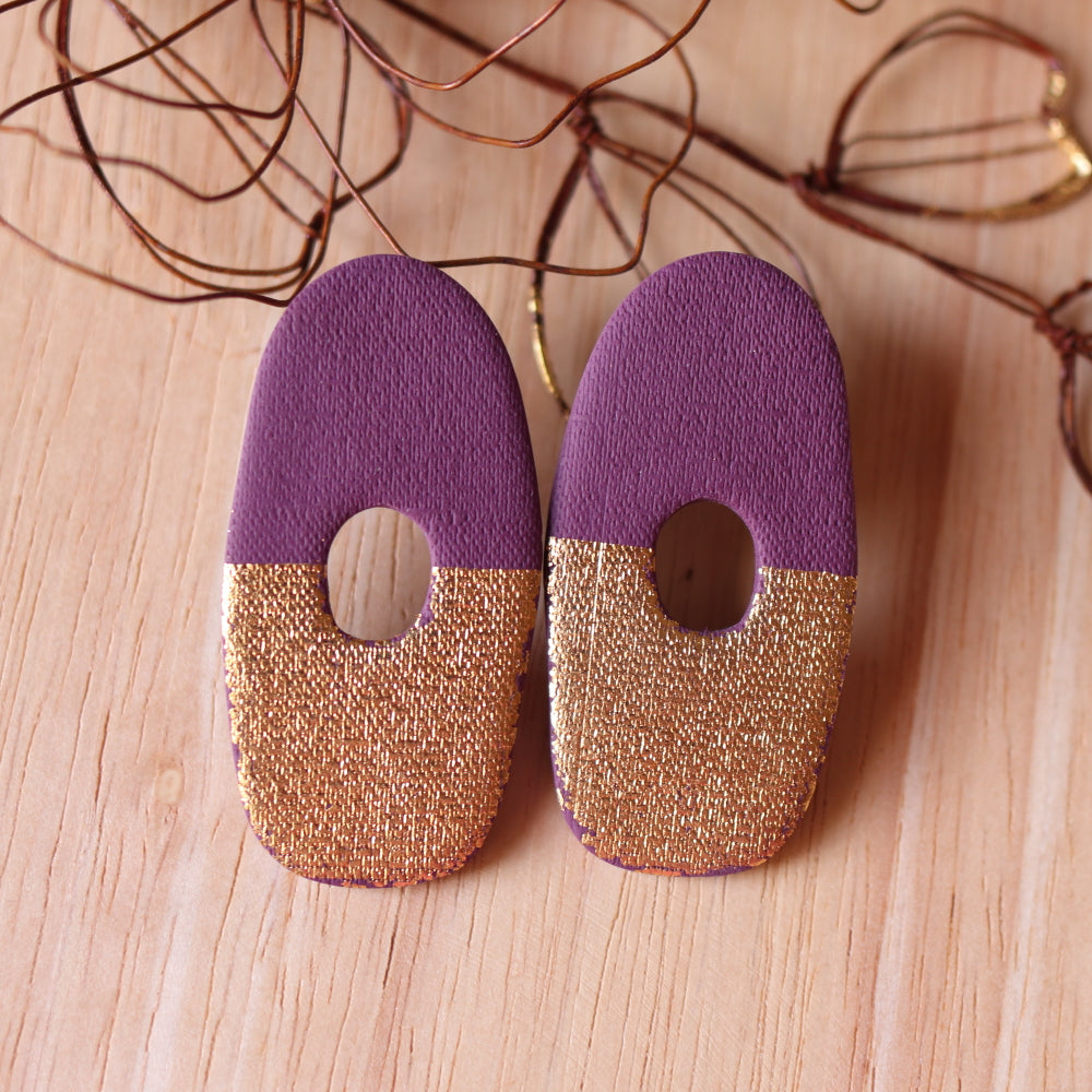 Orecchini Fusion Prugna