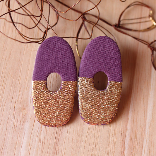 Orecchini Fusion Prugna