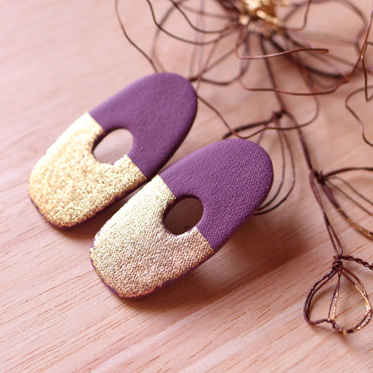 Orecchini Fusion Prugna