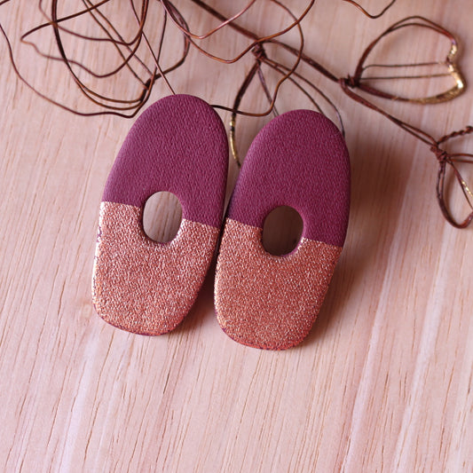 Orecchini Fusion Velluto (Borgogna)