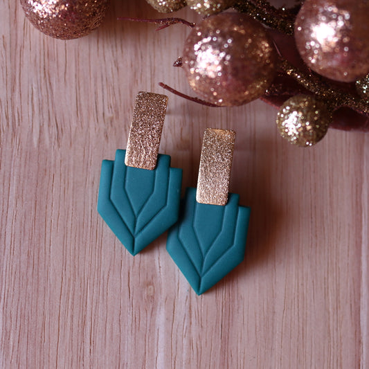 Orecchini Art Decò Gatsby Verde