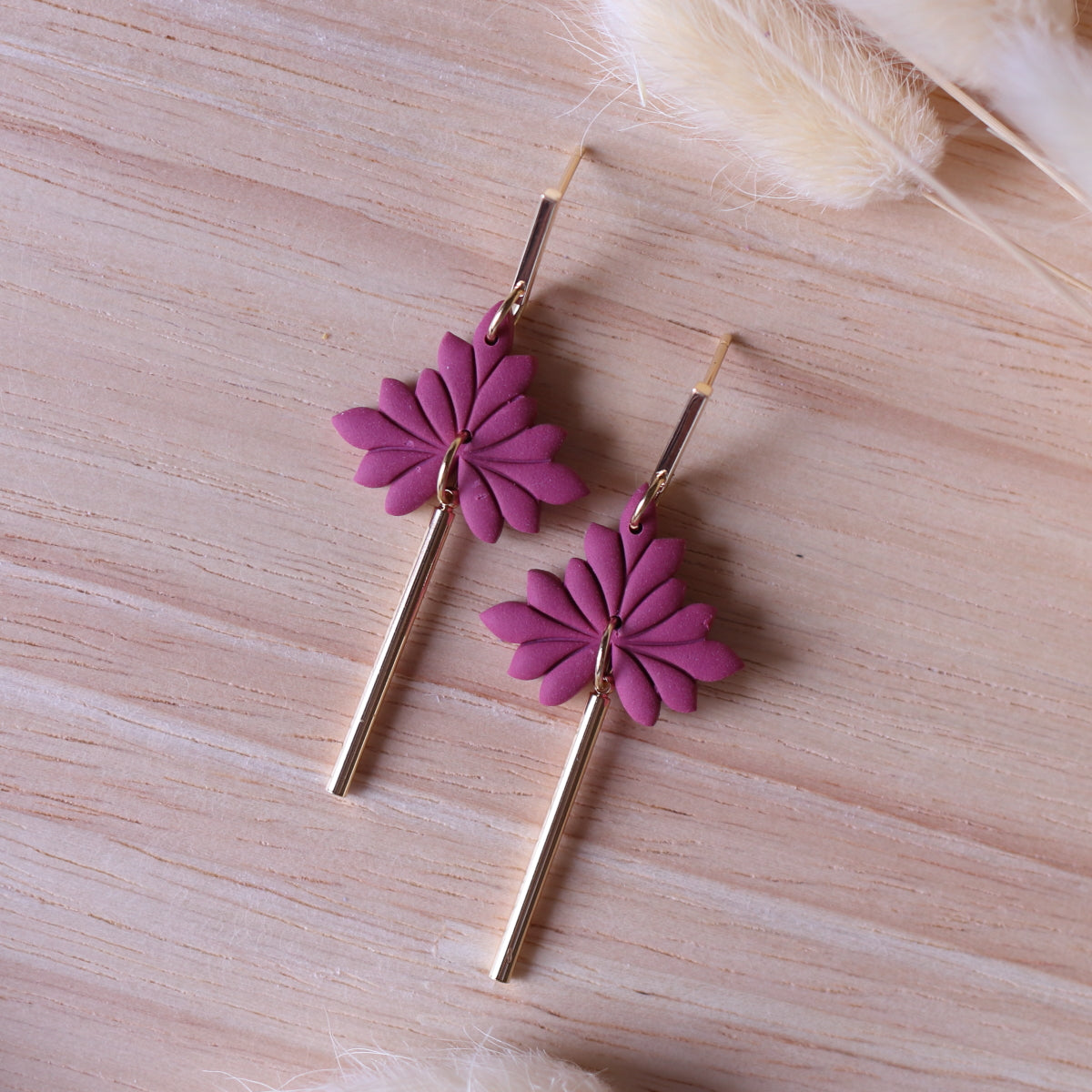 Orecchini Hanami Magenta