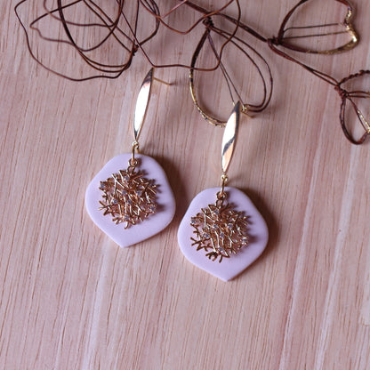 Orecchini Intreccio Bianco Lana