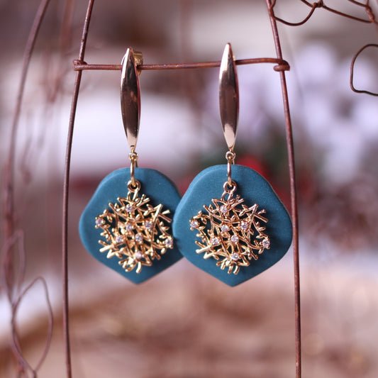 Orecchini Intreccio Bosco Incantato (Verde)