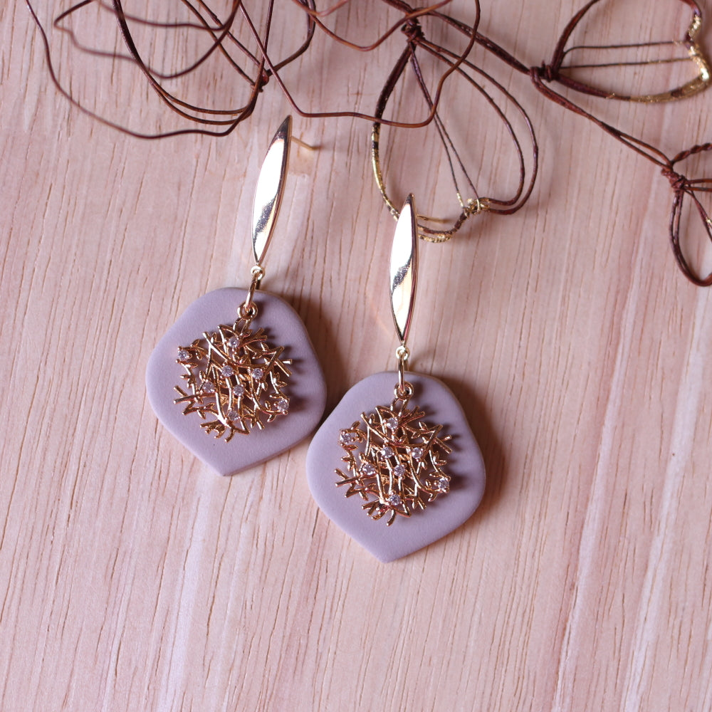 Orecchini Intreccio Cappuccino