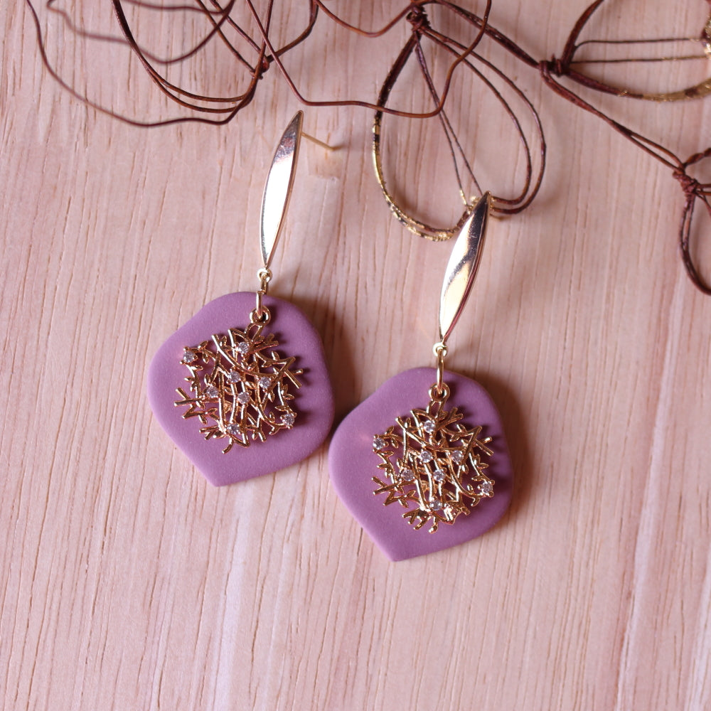 Orecchini Intreccio Nostalgia (Rosa Antico)