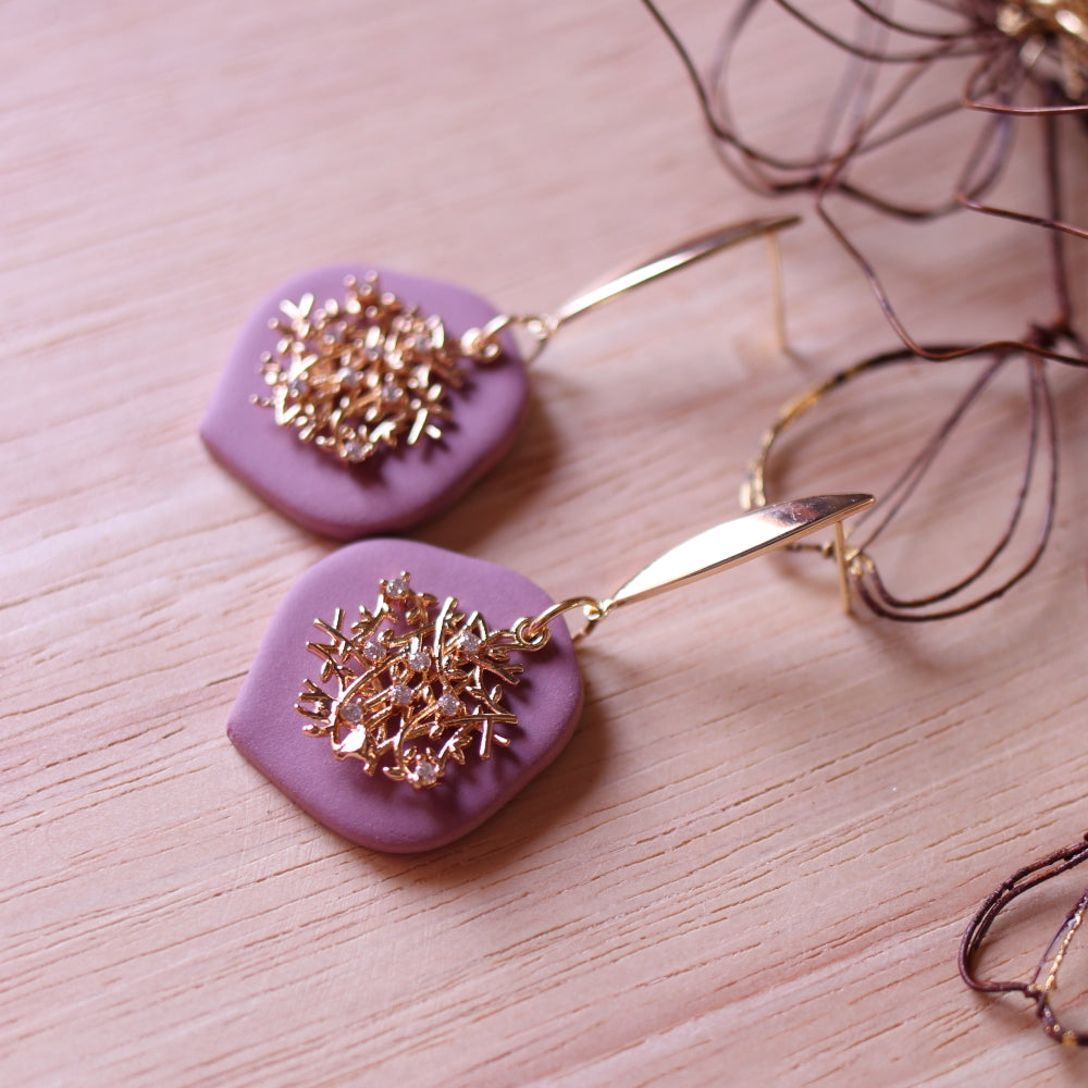 Orecchini Intreccio Nostalgia (Rosa Antico)