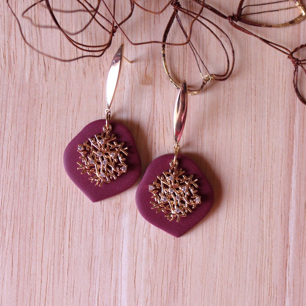 Orecchini Intreccio Velluto