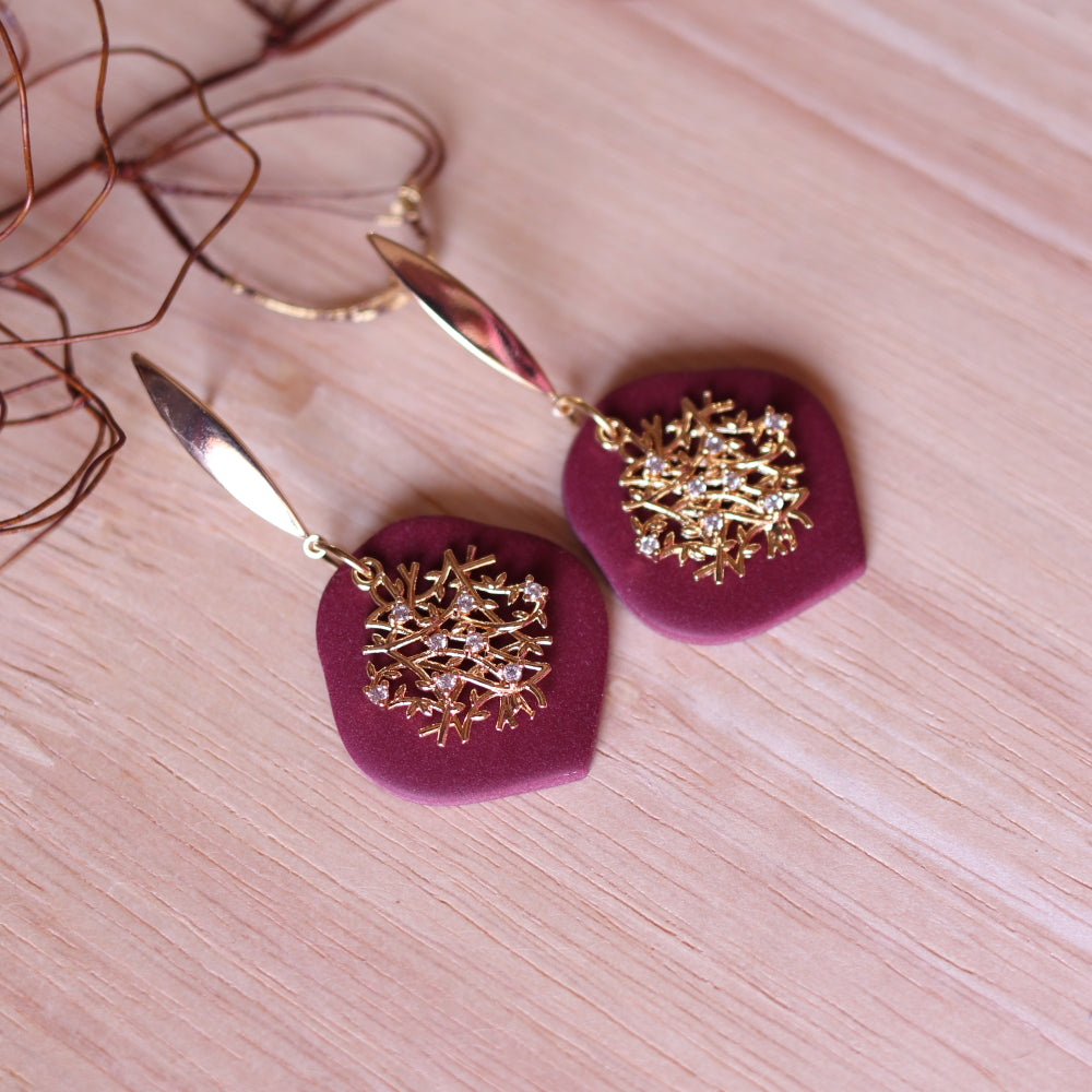 Orecchini Intreccio Velluto