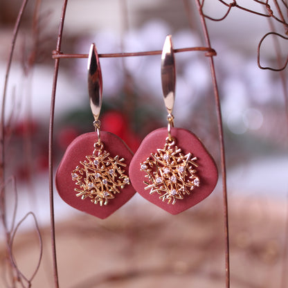 Orecchini Intreccio Cannella